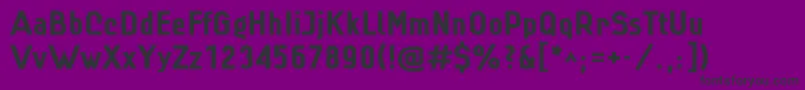 Linxbld Font – Black Fonts on Purple Background