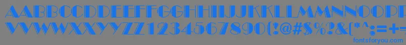 InviteEngravedSf Font – Blue Fonts on Gray Background
