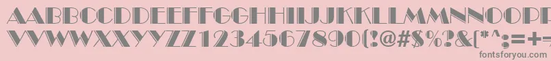 InviteEngravedSf Font – Gray Fonts on Pink Background