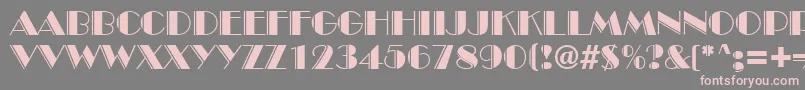InviteEngravedSf Font – Pink Fonts on Gray Background