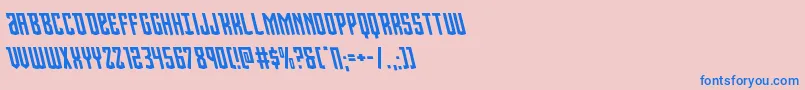 Viceroyleft Font – Blue Fonts on Pink Background