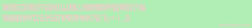 Viceroyleft Font – Pink Fonts on Green Background