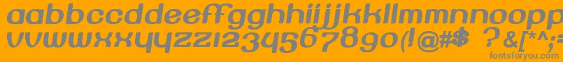 Beroga Font – Gray Fonts on Orange Background