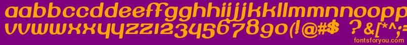 Beroga Font – Orange Fonts on Purple Background