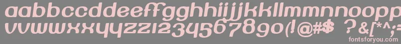 Beroga Font – Pink Fonts on Gray Background