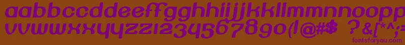 Beroga Font – Purple Fonts on Brown Background