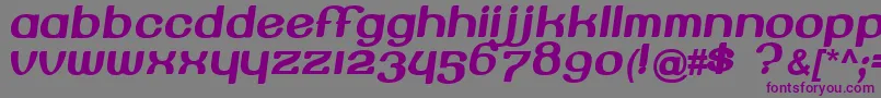 Beroga Font – Purple Fonts on Gray Background