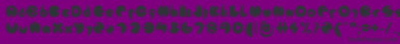 FontLondonEyes2 Font – Black Fonts on Purple Background