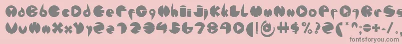 FontLondonEyes2 Font – Gray Fonts on Pink Background