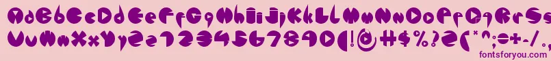 FontLondonEyes2 Font – Purple Fonts on Pink Background