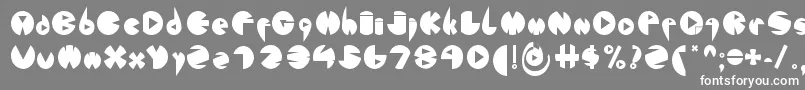 フォントFontLondonEyes2 – 灰色の背景に白い文字