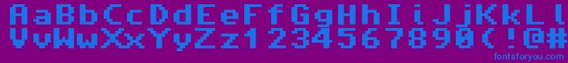 fuente Amiga4ever – Fuentes Azules Sobre Fondo Morado