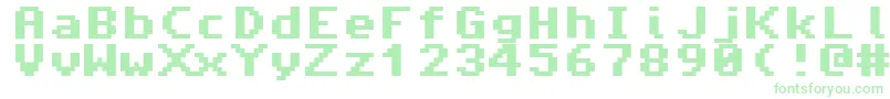 Amiga4ever Font – Green Fonts on White Background