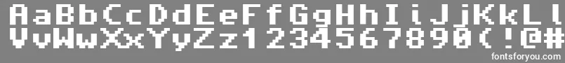 fuente Amiga4ever – Fuentes Blancas Sobre Fondo Gris