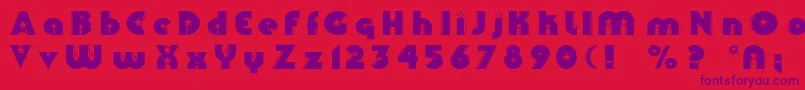 Collinsc Font – Purple Fonts on Red Background