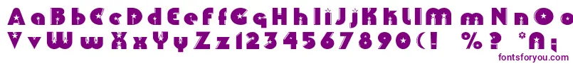 Collinsc Font – Purple Fonts on White Background