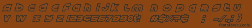 AstralDelight Font – Black Fonts on Brown Background