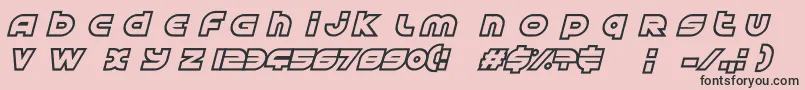 fuente AstralDelight – Fuentes Negras Sobre Fondo Rosa