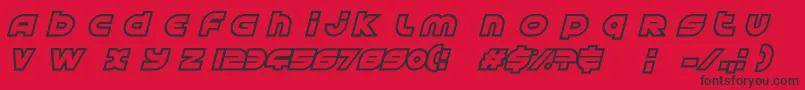 AstralDelight Font – Black Fonts on Red Background