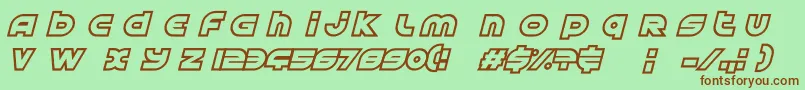 AstralDelight Font – Brown Fonts on Green Background