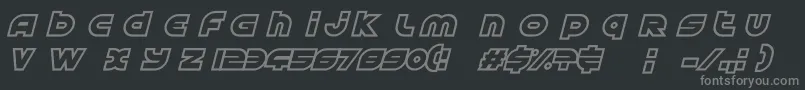 AstralDelight Font – Gray Fonts on Black Background