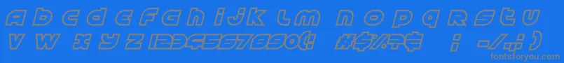 AstralDelight Font – Gray Fonts on Blue Background