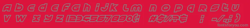 AstralDelight Font – Gray Fonts on Red Background