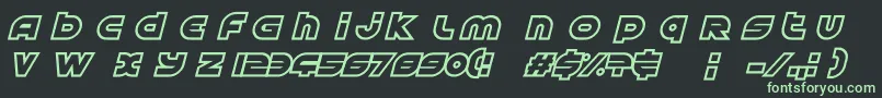 AstralDelight-Schriftart – Grüne Schriften auf schwarzem Hintergrund