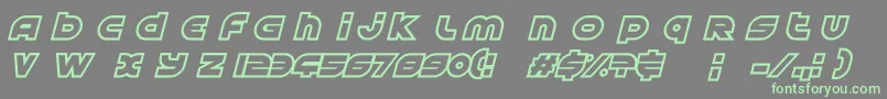 AstralDelight Font – Green Fonts on Gray Background