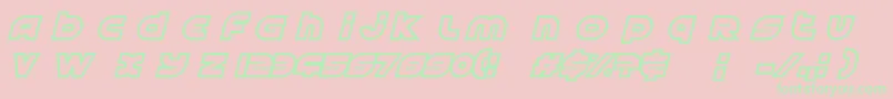 AstralDelight Font – Green Fonts on Pink Background