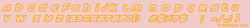 AstralDelight Font – Orange Fonts on Pink Background