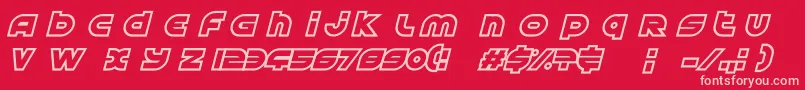 AstralDelight Font – Pink Fonts on Red Background