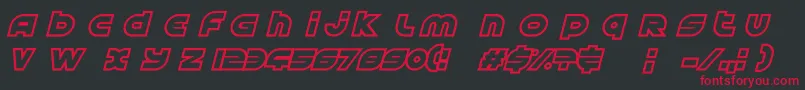 AstralDelight Font – Red Fonts on Black Background