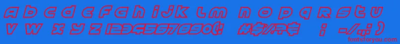 AstralDelight Font – Red Fonts on Blue Background