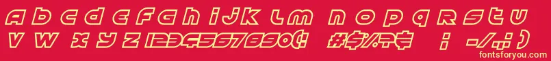 AstralDelight Font – Yellow Fonts on Red Background