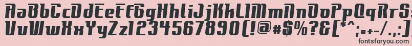 フォントContactExtrabold – ピンクの背景に黒い文字