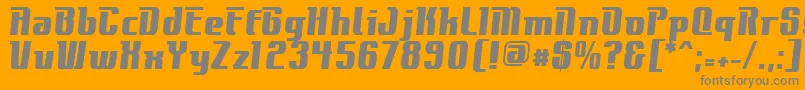 ContactExtrabold Font – Gray Fonts on Orange Background