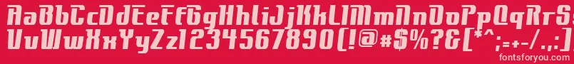 ContactExtrabold Font – Pink Fonts on Red Background