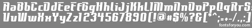 フォントContactExtrabold – 灰色の背景に白い文字