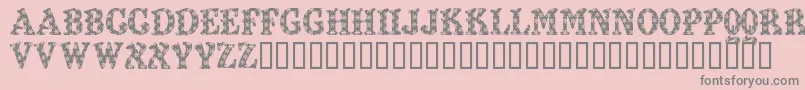 KiddyFlakey Font – Gray Fonts on Pink Background