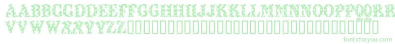 KiddyFlakey Font – Green Fonts on White Background