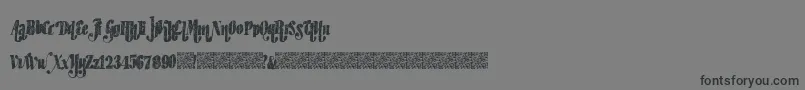 フォントHipsterfactory – 黒い文字の灰色の背景