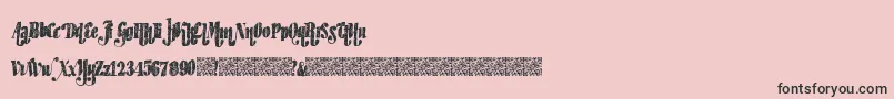 fuente Hipsterfactory – Fuentes Negras Sobre Fondo Rosa