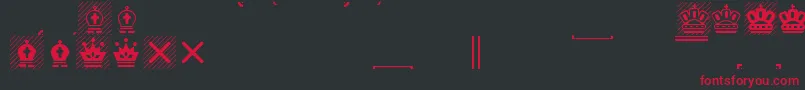 Magnfont Font – Red Fonts on Black Background