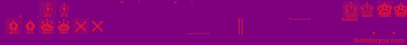 Magnfont Font – Red Fonts on Purple Background