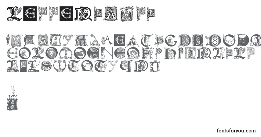 Schriftart Lettersbats – Alphabet, Zahlen, spezielle Symbole