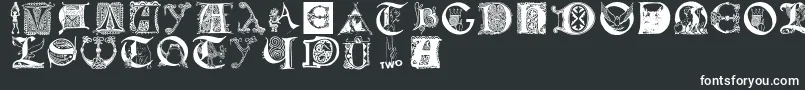 Шрифт Lettersbats – белые шрифты
