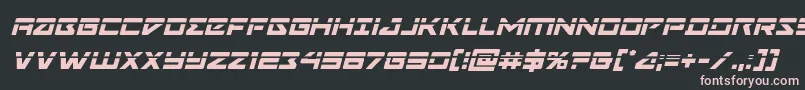 Navycadetlaserital Font – Pink Fonts on Black Background