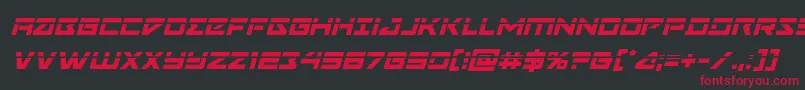 Navycadetlaserital Font – Red Fonts on Black Background