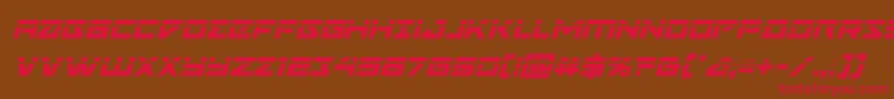 Navycadetlaserital Font – Red Fonts on Brown Background